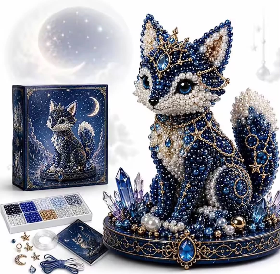 Animal Guardian Beading Set Crystal Beading Ornament Kit 3d