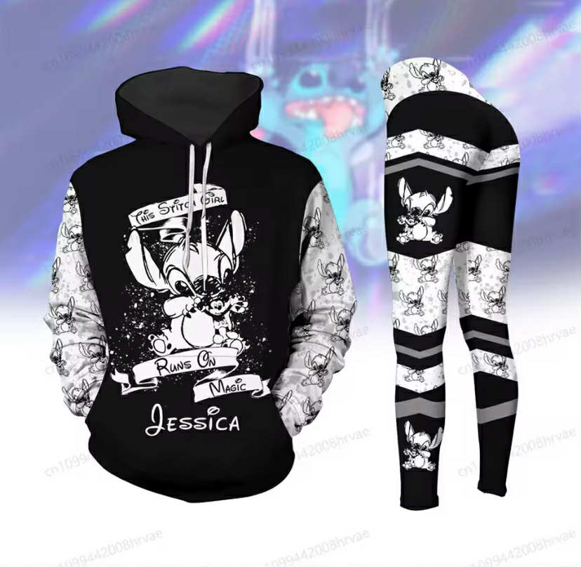 Cute Stitch hoodie and leggings