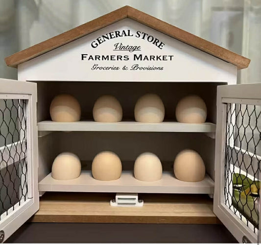 Modern Wooden Egg Basket - Storage Home Organizer for Kitchen, Bathroom & Bedroom Decor