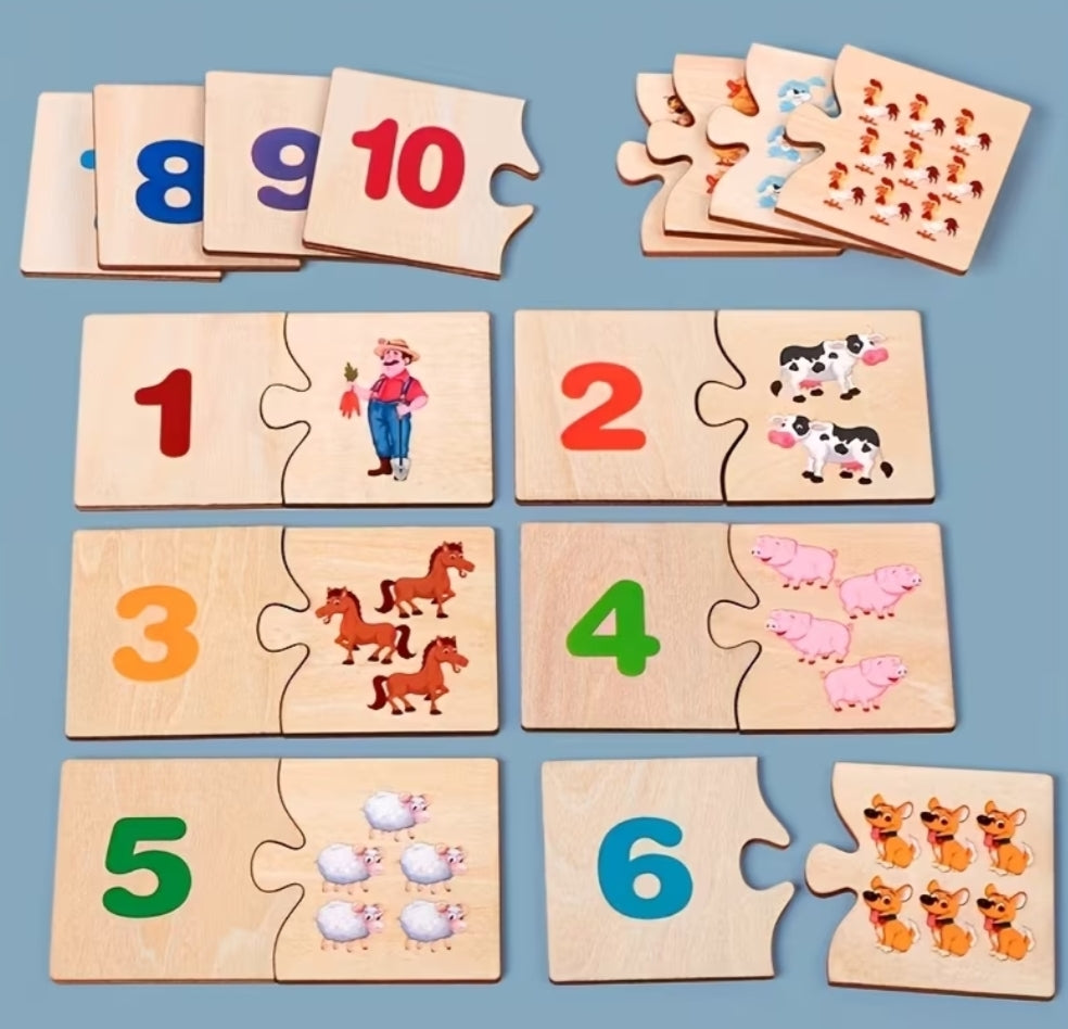 Number Learning Matching Toy, Arithmetic Teaching Aid, Designed for 3-6 Year Olds to Learn Number And Basic Arithmetic Through Fun Matching Games, Enhances Logical Thinking And Calculation Skills