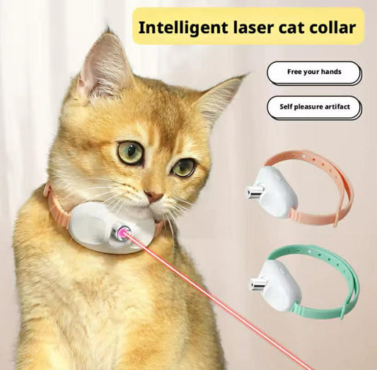 Smart Laser Cat-teasing Collar Laser Rechargeable Auto Infrared Interactive Pet Kitten Toys