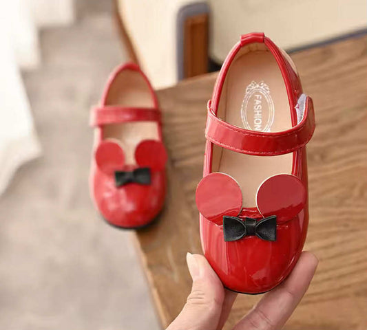 Baby Girl Shoes Soft PU Patent Leather Flats For Girls