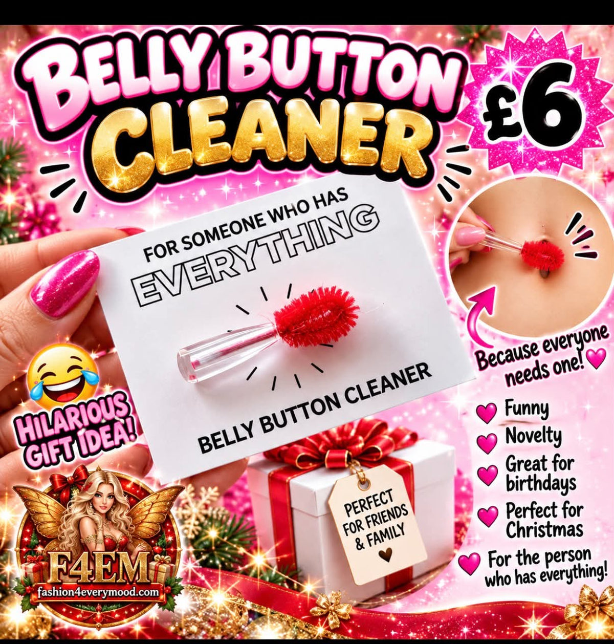 🤣THE BELLY BUTTON CLEANER 🤣

🎁 The Perfect Gift for Someone Who Has EVERYTHING!