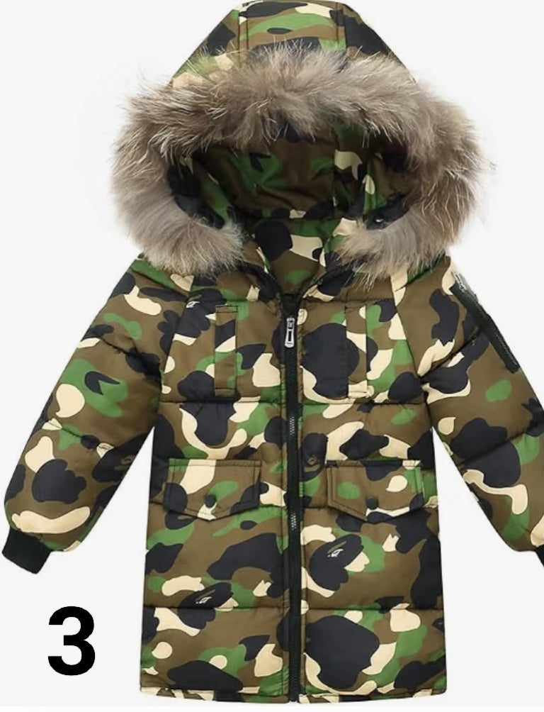 Boys Girls Winter Coat Kids Puffer Jacket