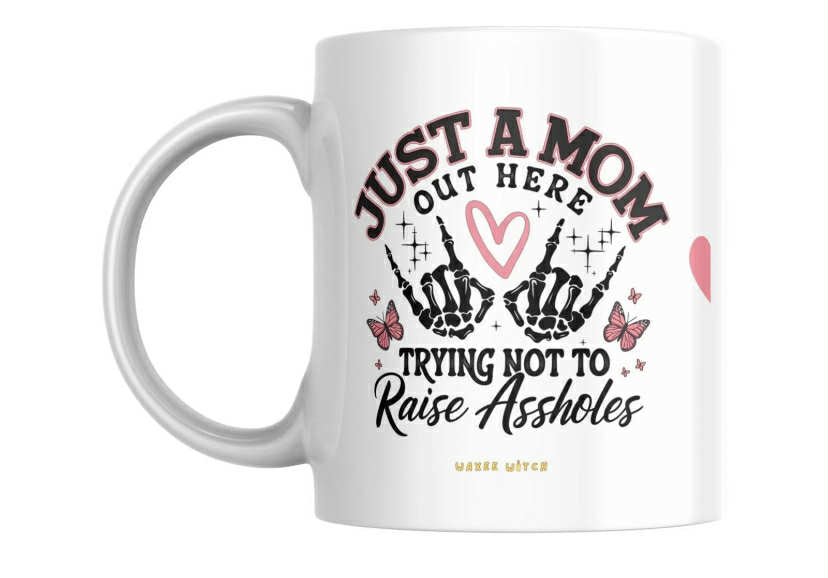 Funny Crazy Mum Mug Personalised Gift for Wild Wacky Mums Coffee Tea 11oz 15oz