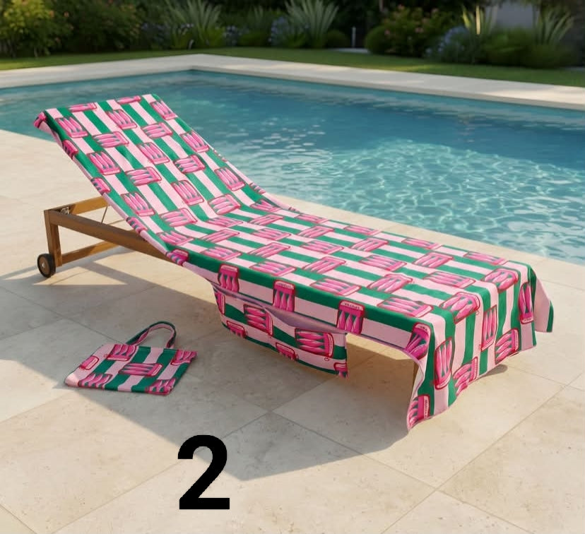 Print Beach Towel in a Bag