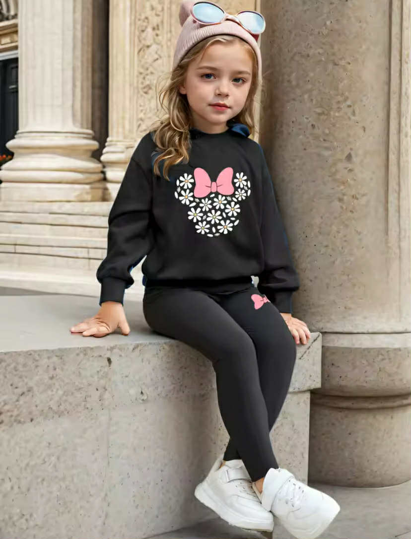 Girls Bow & Daisy Flower