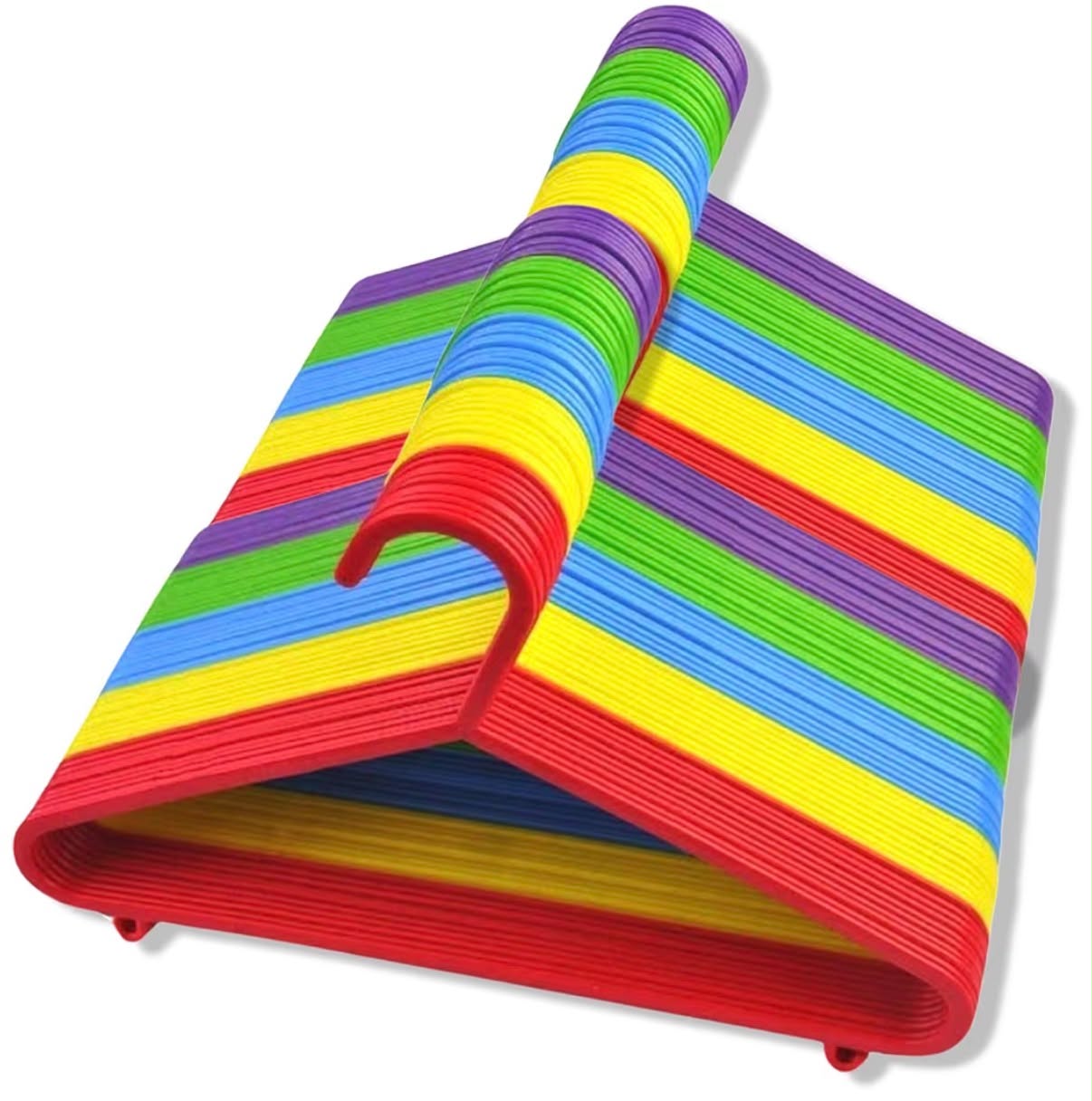 Kids Clothes Hangers (Pack of 40)- Non Slip Hangers- For Toddlers, Children, Ideal For Laundry And Nursery Everyday Standard Use -Sized For Baby, Toddler And Children-Multi Colour Hangers