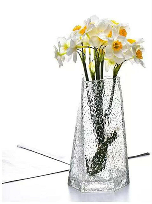 Triangle Vases Luminous Handmade Glass Flower Vase