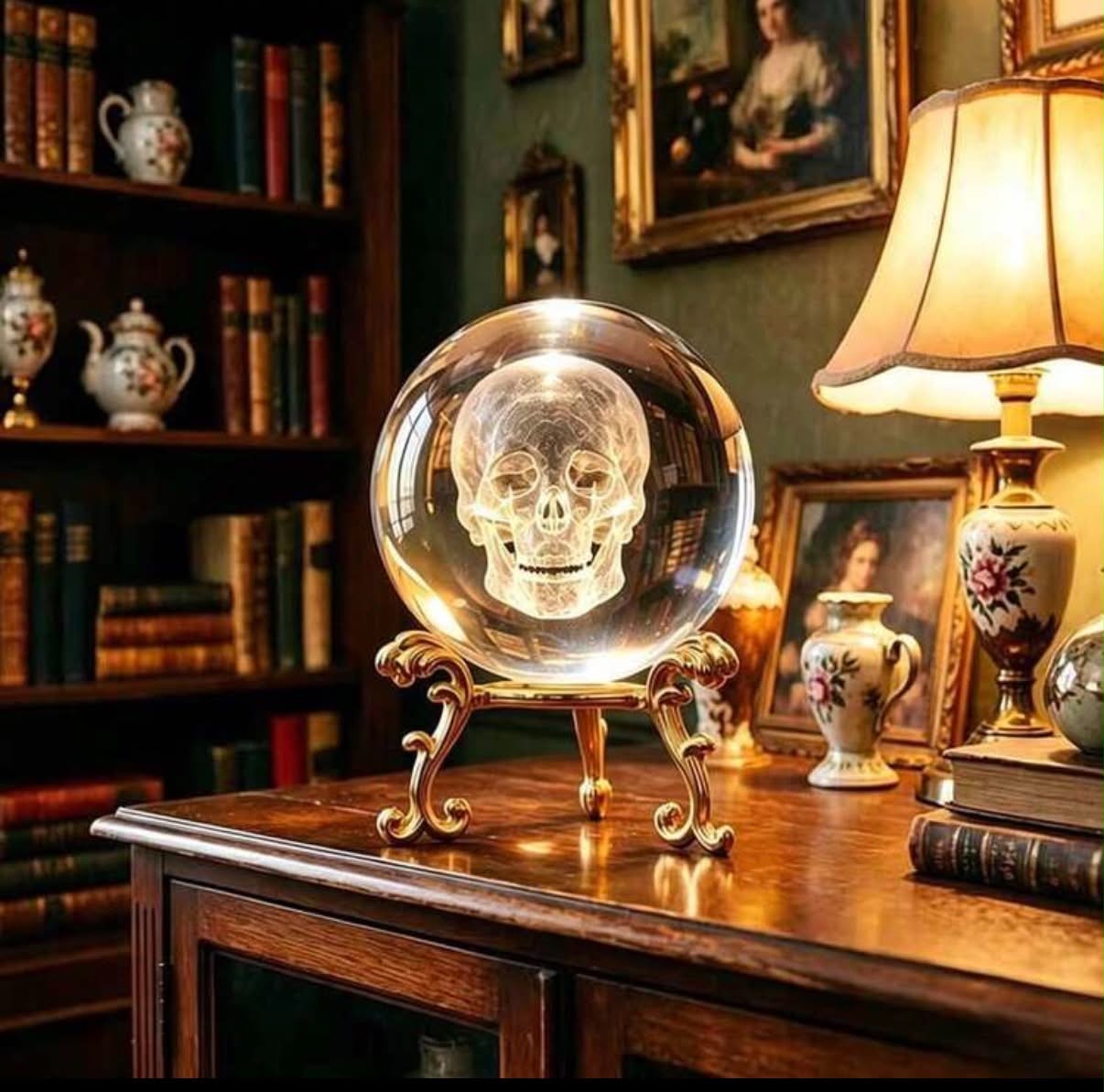 1pc skull 3D Crystal Ball,