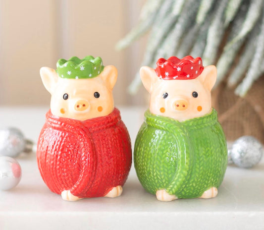 PIGS IN BLANKETS SALT AND PEPPER SHAKERS