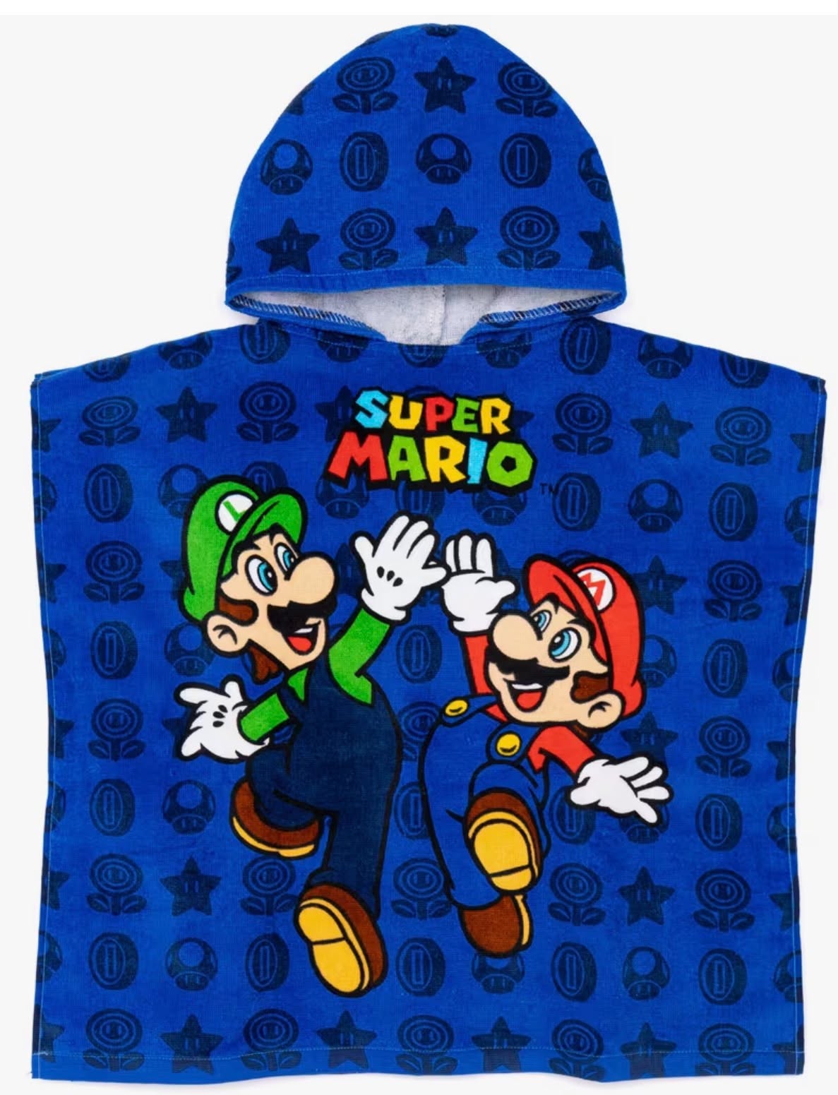 Disney Pixar Toy Story Buzz Lightyear Or super mario bros Towel Poncho For Kids