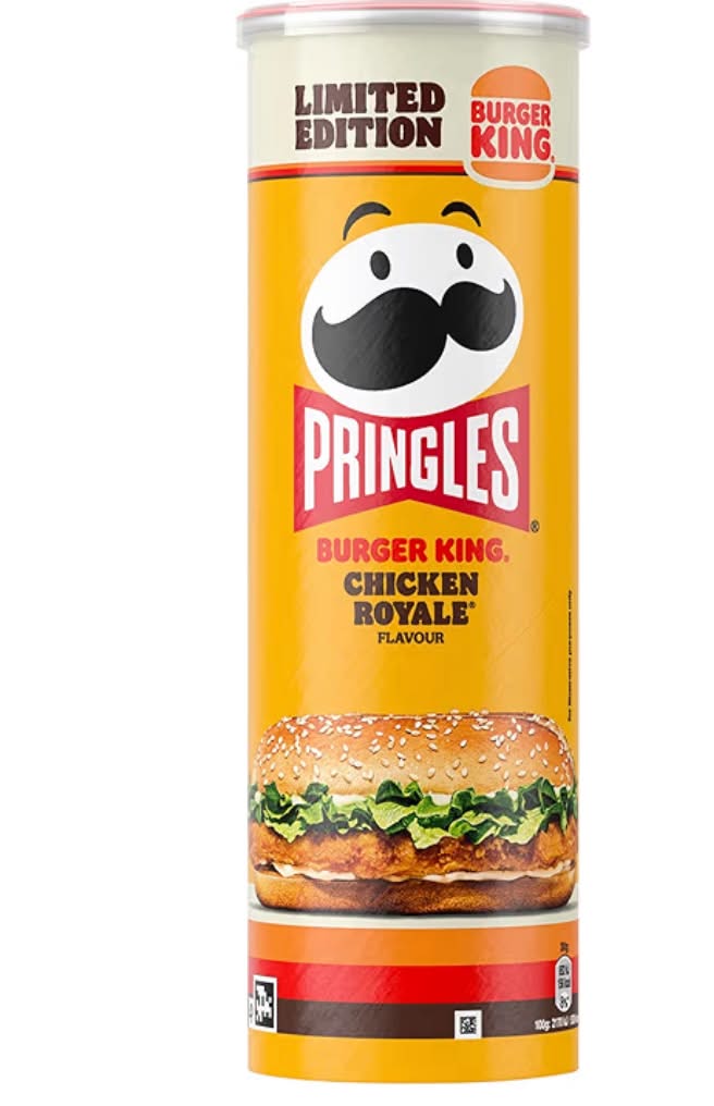 Pringles Burger King Chicken Royal or Cheese & chill 165g