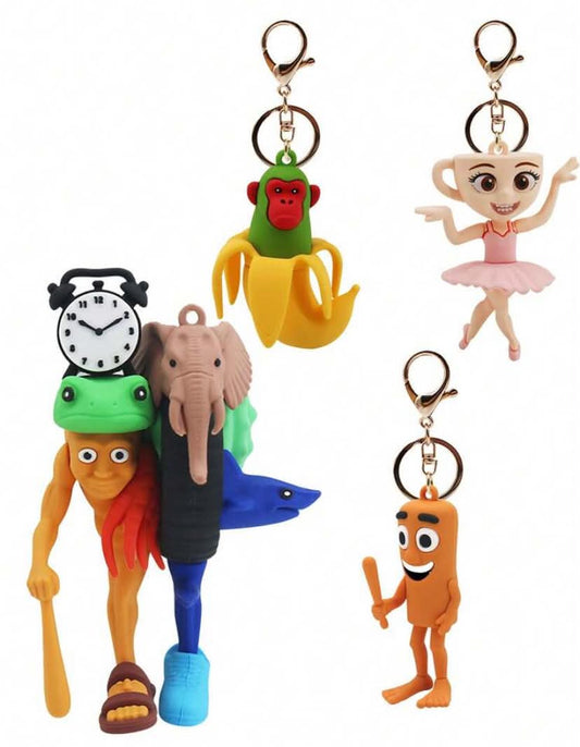 Brain Rot Keychain Pendant, Exquisite Unisex Fashion Backpack Charm, Keychain  random sent out