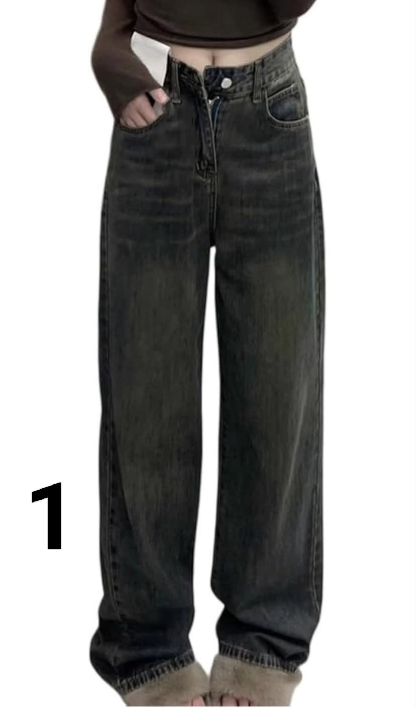 Women's Straight Leg Jeans for slim Fit Fashion