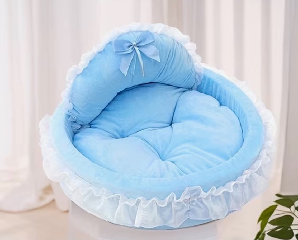 For All-Season Universal Autumn And Winter Cat And Dog Bed Mat, Home Washable Princess Bed, Anti-Slip, Soft Plush, Warm Pet Sofa, Cat Bed And Dog Bed, Cute And Comfortable, Suitable for All Cats And Dogs