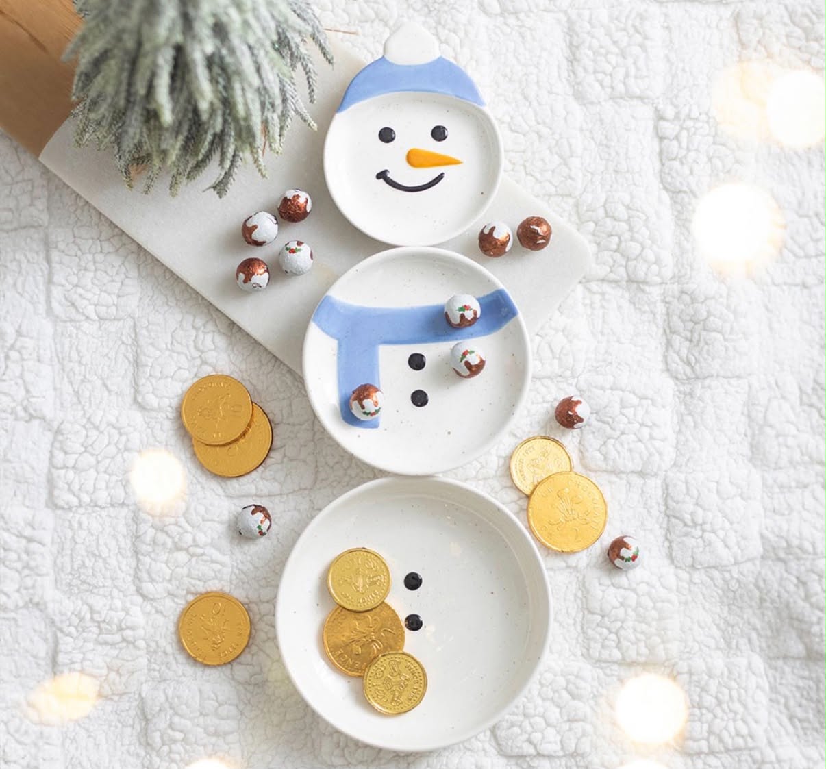 SET OF 3 WINTER SNOWMEN STACKING BOWLS