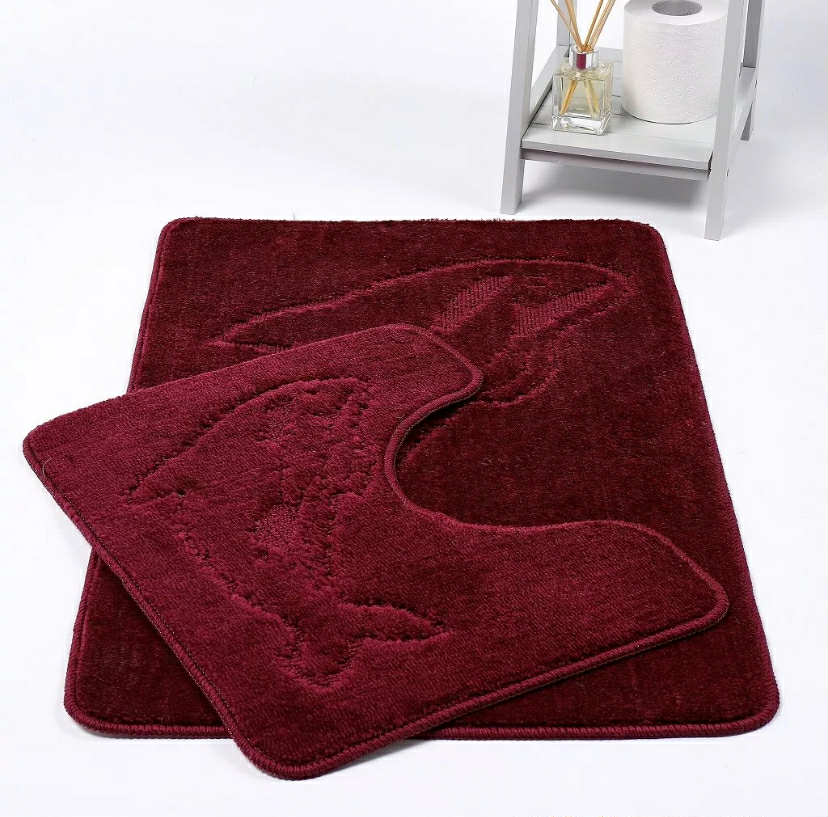 Dolphin Pedestal Non Slip bathroom toilet rug