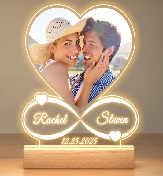 Personalised Photo Frame with Night Light