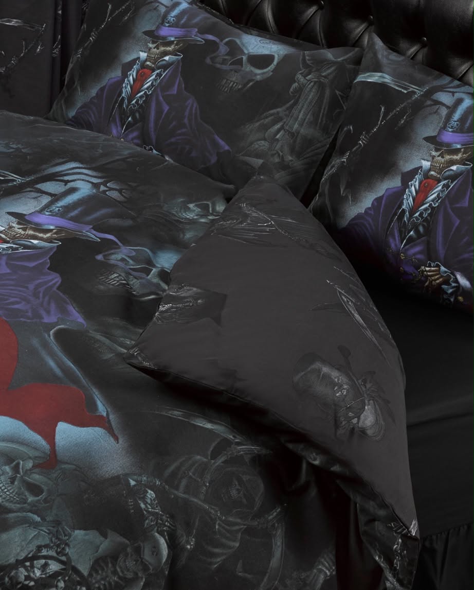 Alchemy Magistus Duvet Cover Set Gothic Skeleton
