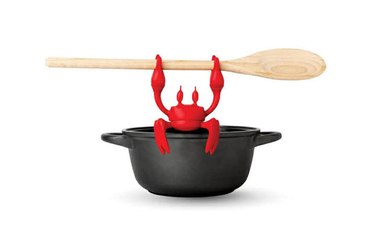 Red The Crab Silicone Utensil Rest - Kitchen Gifts, Silicone Spoon Rest - Heat-Resistant Kitchen - Steam Release