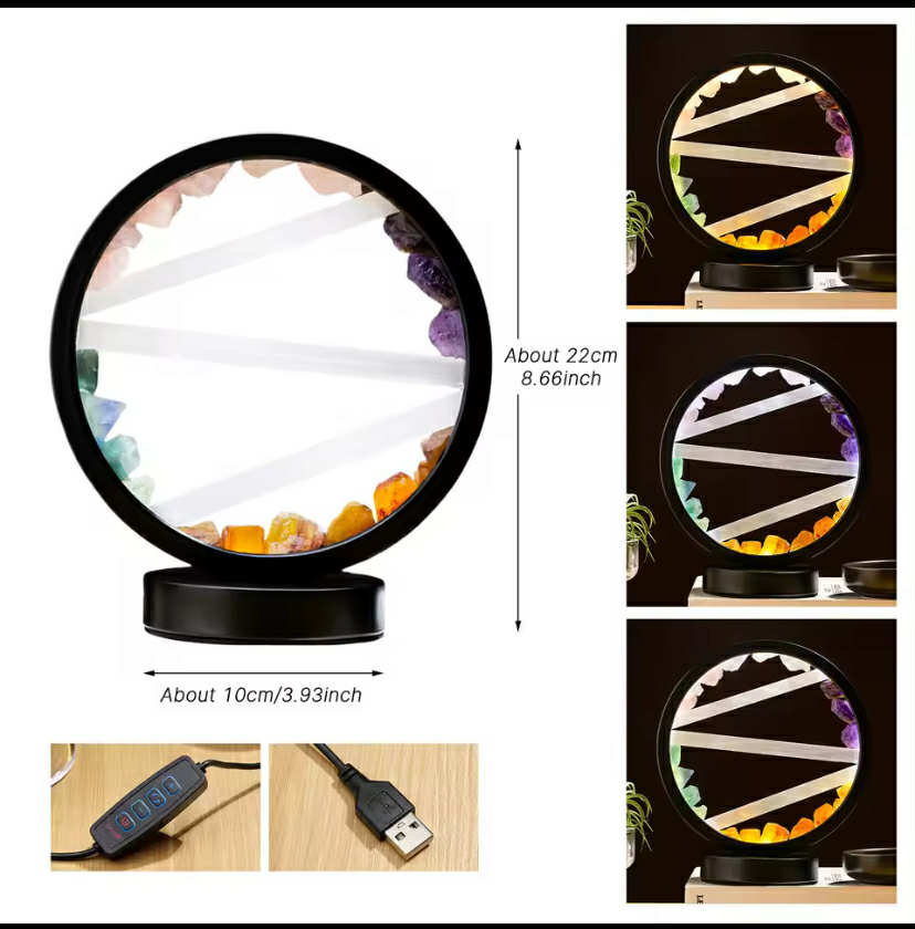 Led Natural Crystal Lamp