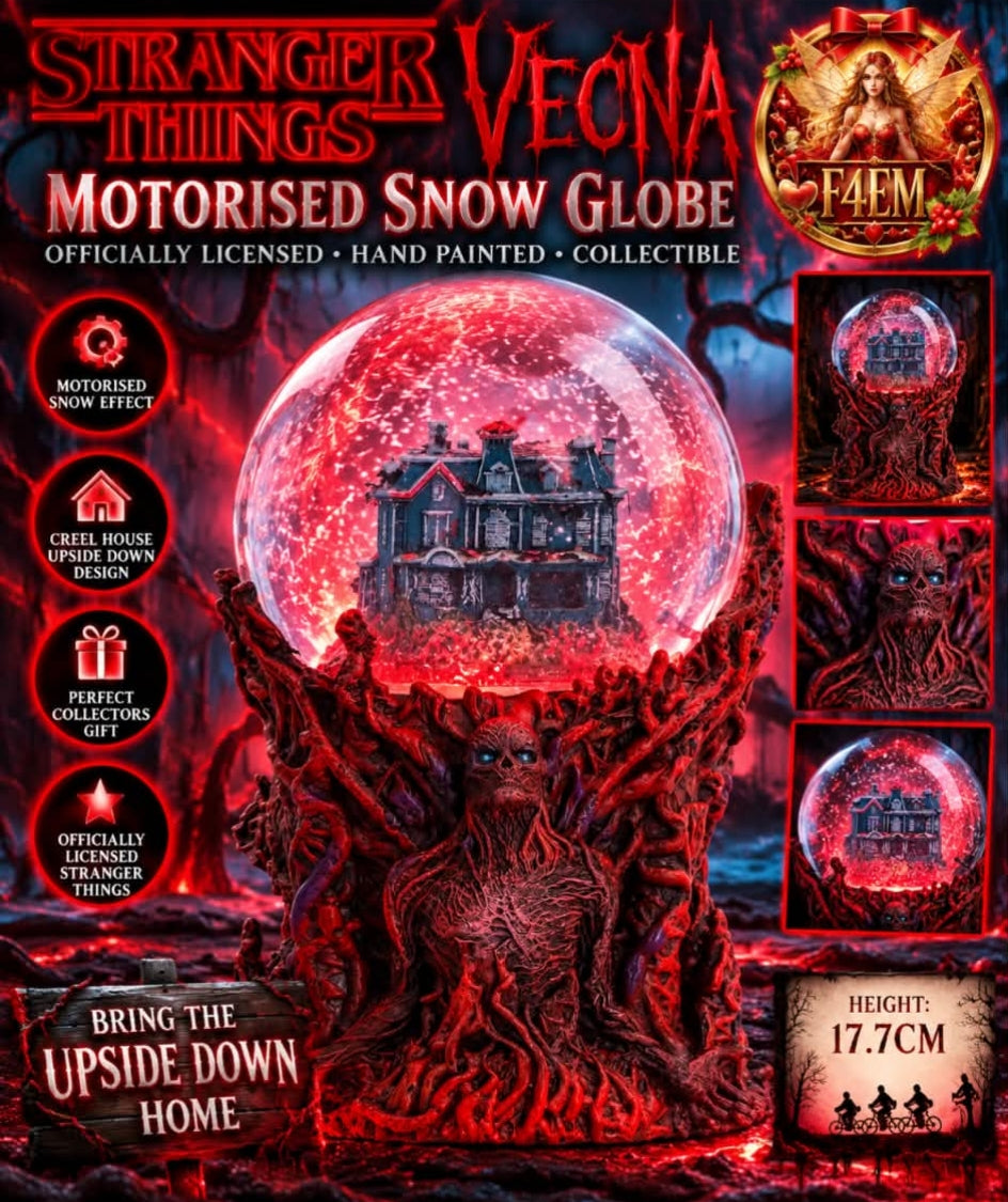 Stranger Things Vecna Motorised Snow Globe