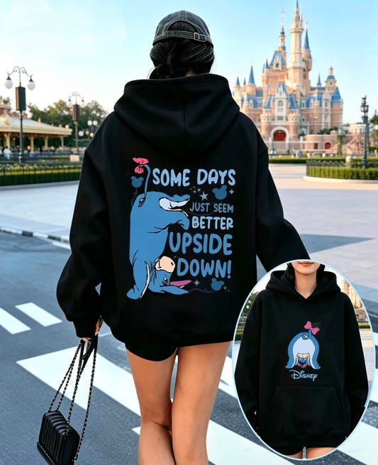 Winnie The Pooh  Sweatshirt, Eeyore Print Loose-Fitting Top, Casual And Versatile,