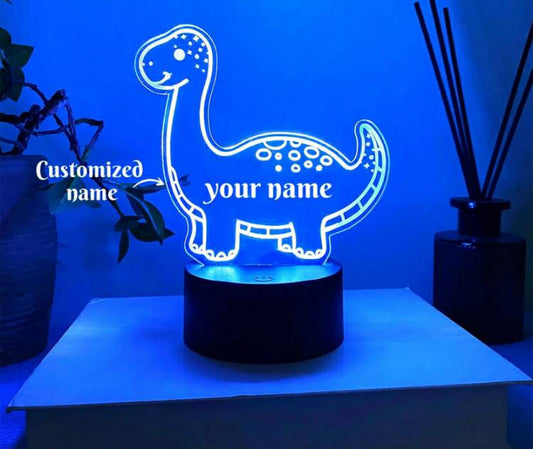 1 pc Customizable 3D Multi-Color Dinosaur Night Light