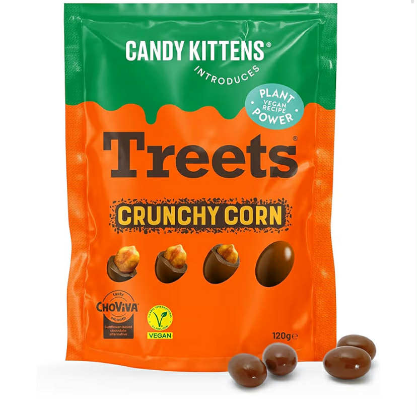 Candy Kittens Crunchy Treets Vegan Chocolate, Crispy (120g, Pack of 1)