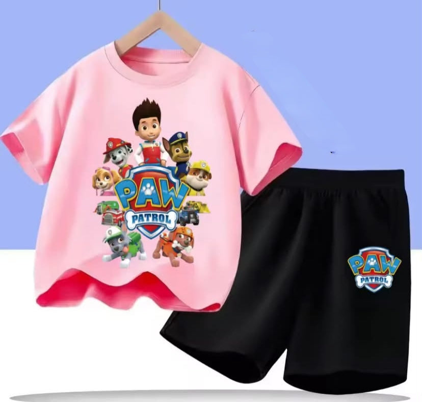 Kids Set Boys Short Sleeve T-Shirt Top+Shorts