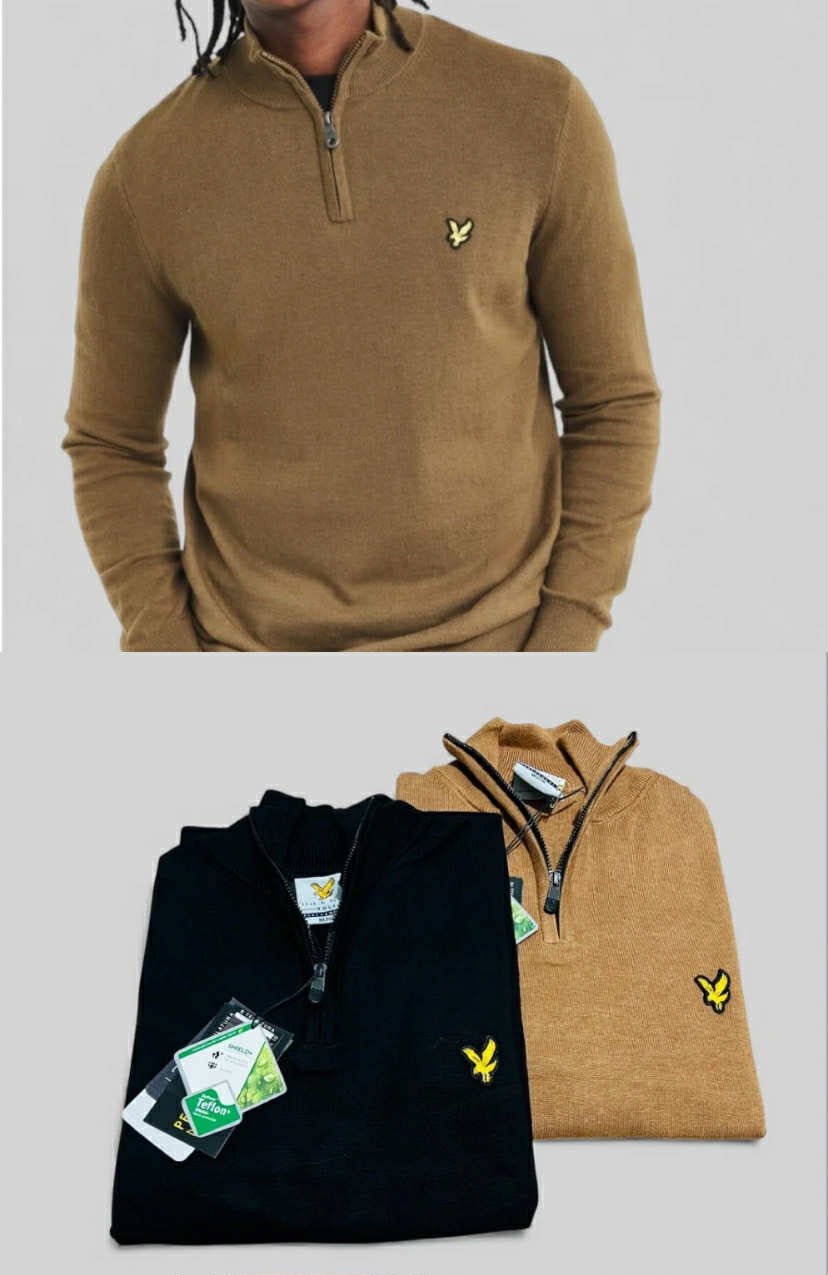 Lyle amd  Scott Prenium  Long Sleeve zip jumper