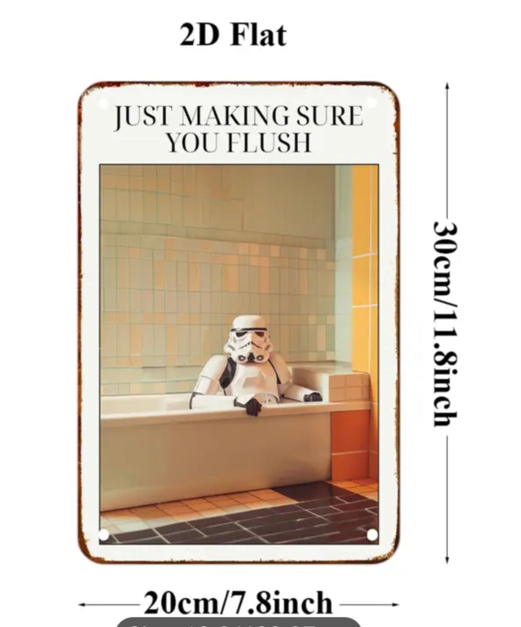 Just making sure you flush star wars sign