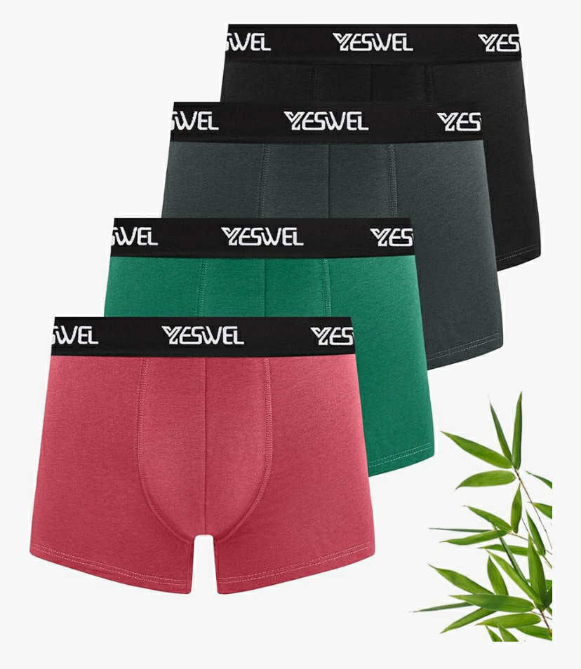 Yeswel Bamboo Boxers for Men,  (M-3XL)