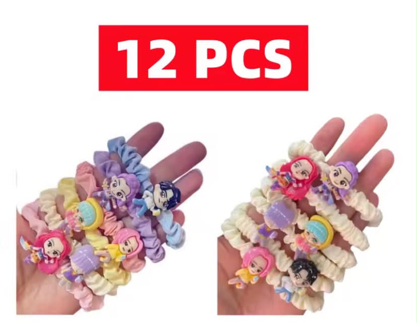 10 Demon Hunter Cartoon Hair Ties