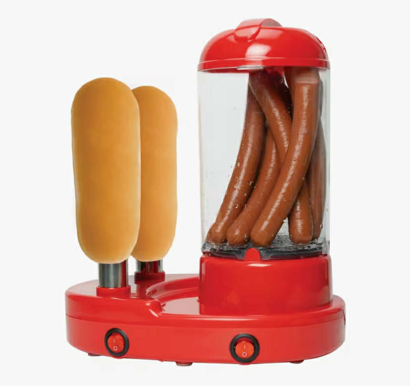 Treat Factory Hot Dog Maker Combination Electric Steamer and Bread Roll Heater