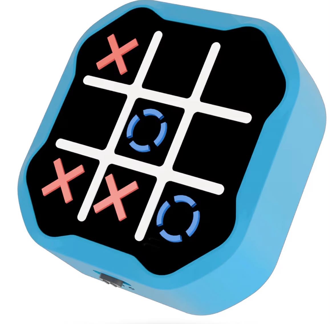 3-in-1 Electronic Tic Tac Toe Toy, Family Travel Game for Kids and Adults, Handheld Game Gift with Silent Mode