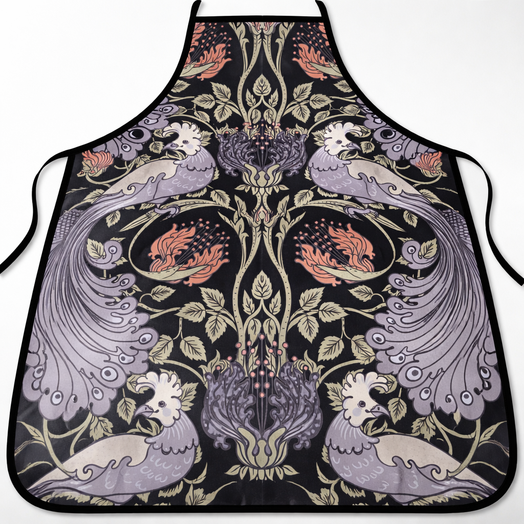 Apron with bird design