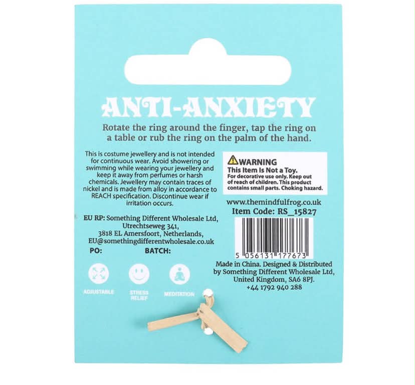 Rain or shine  ANTI-ANXIETY FIDGET RING