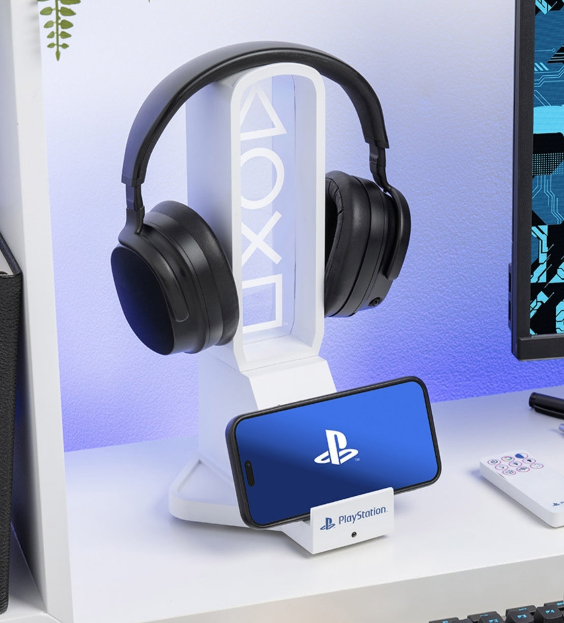 Playstation Headphone Desk Stand with Light