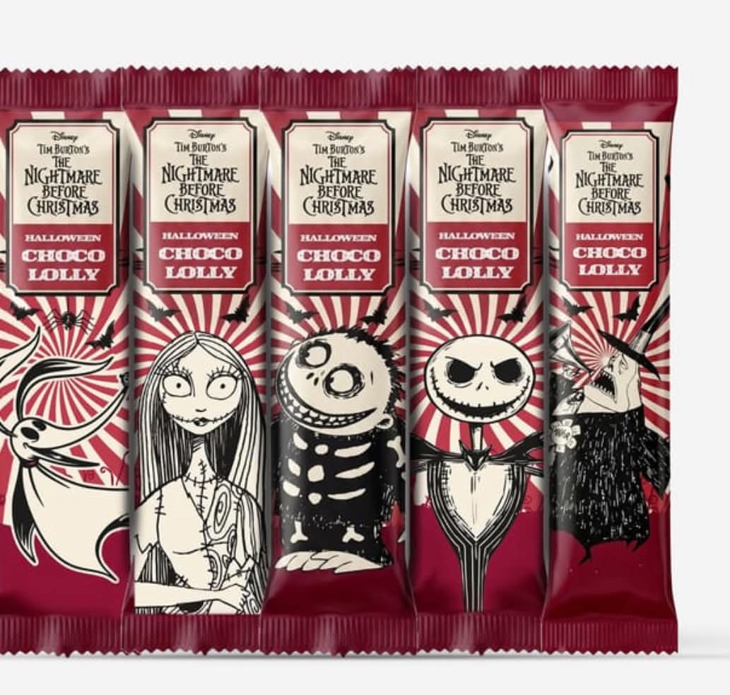 The Nightmare Before Christmas Halloween Choco Lolly 5 Pack
