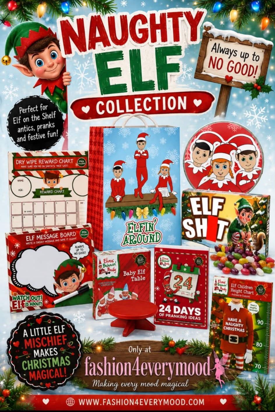Naughty elf funny bundle