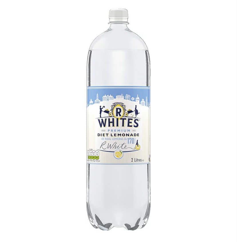 R Whites Premium Diet lemonade, 2L
