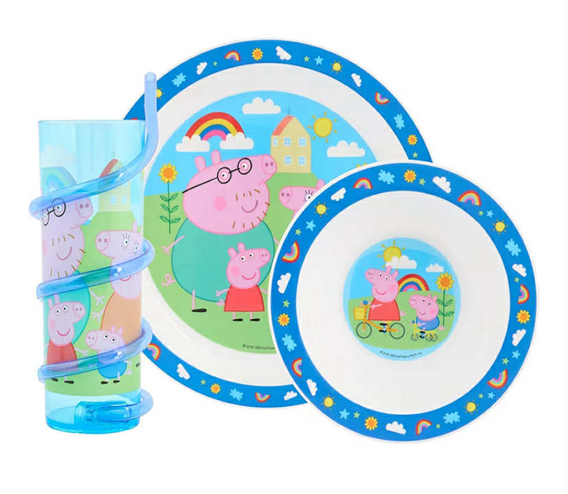 Peppa Pig Hooray Tableware Set for Kids