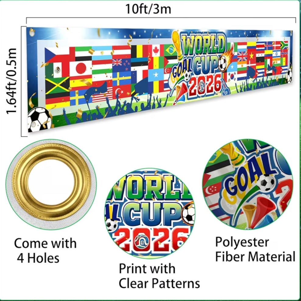 World Cup Ball 2026 Large Scale Football Backdrop