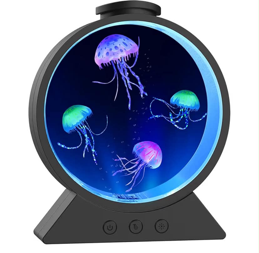 Jellyfish Lamp, 7-Color Changing Jellyfish Aquarium Light for Relax, Mood Lamp