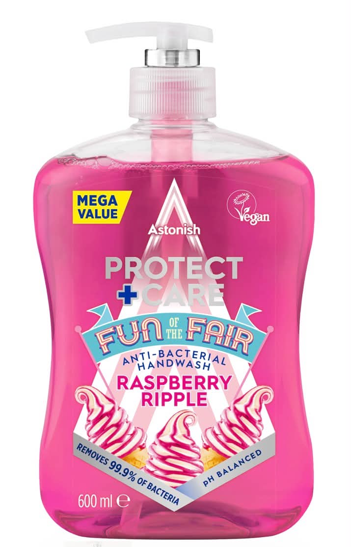 Astonish Protect & Care Raspberry Ripple Anti-Bacterial Handwash x3