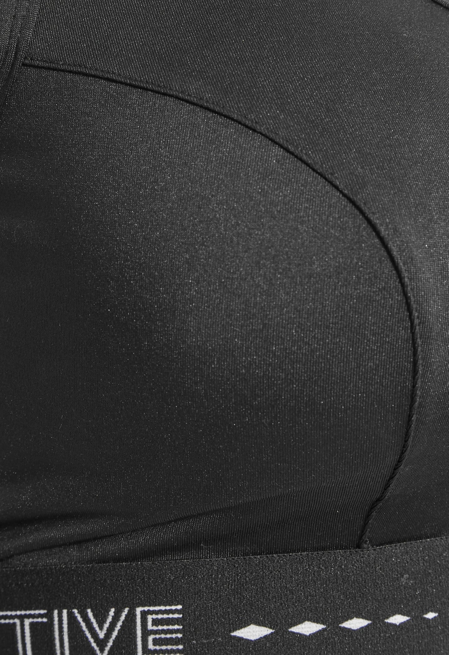 Curve Black Padded Sports Bra