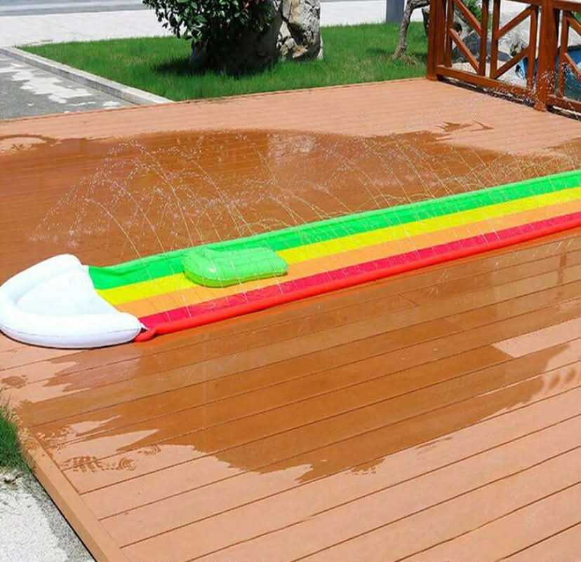 PVC Inflatable Water Slide, Water Surfboard, Outdoor Single/Double Water Spray Slide