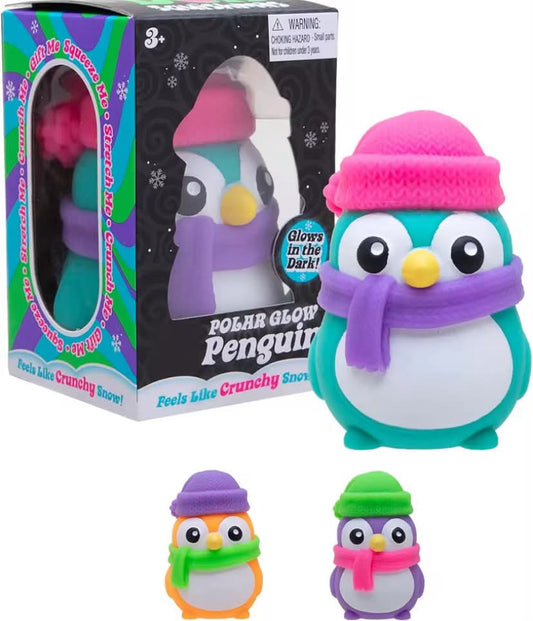 New NeeDoh Polar Glow Penguin Sensory